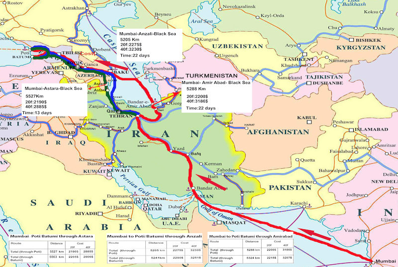 خدمات حمل ریلی از اینچه برون به ترکمنستان ، قزاقستان و روسیه 1